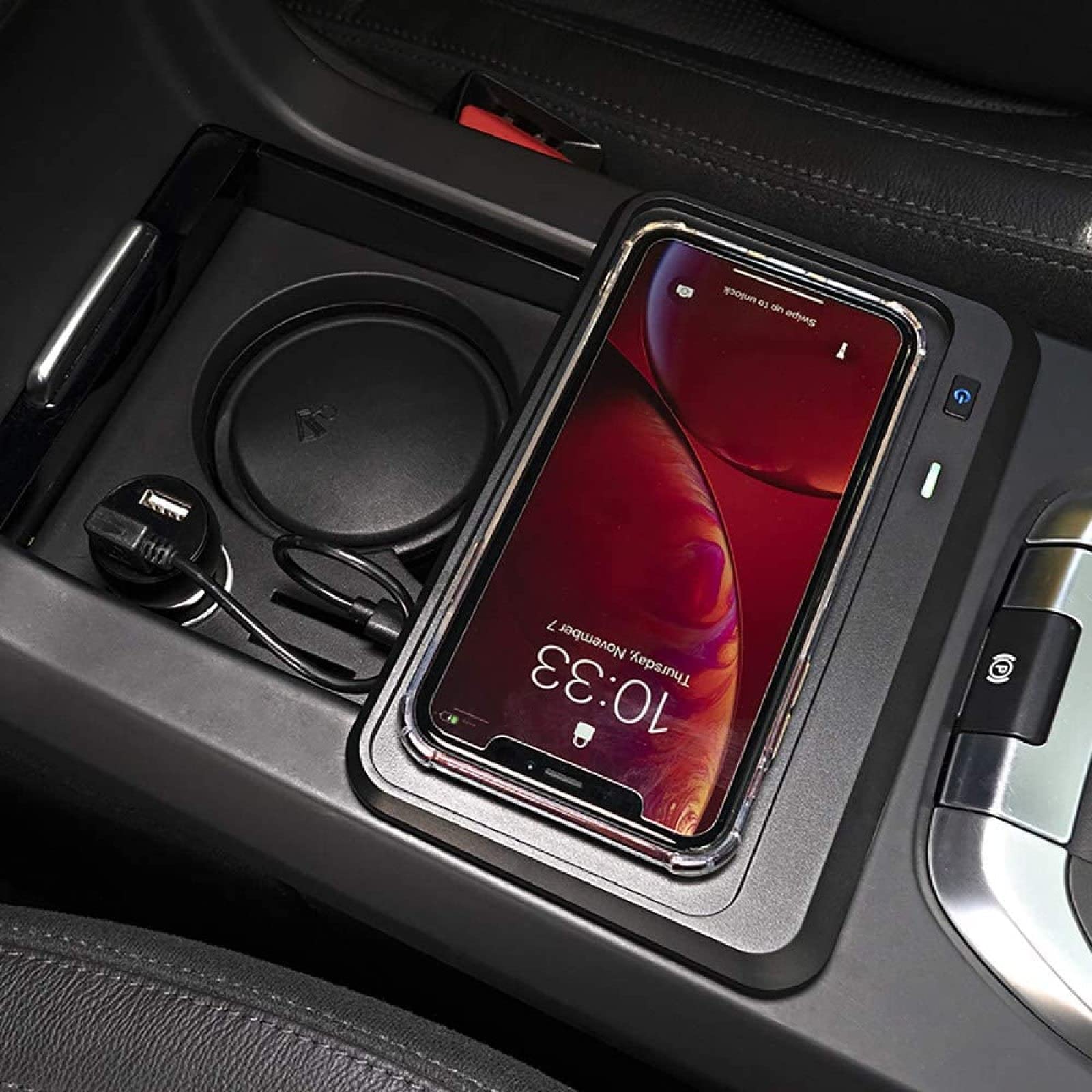Caricabatterie Wireless Auto 15W, Supporto Con Ricarica Rapida E Protezioni Multiple - 4