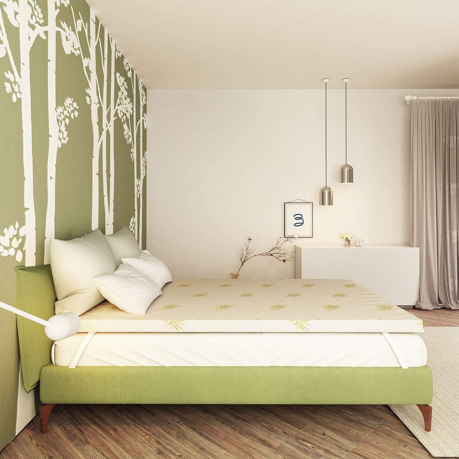 Baldiflex Emporio Correttore Materasso in Memory Topper Singolo 110 x 200 h 3 - Fodera in Aloe Vera, RIGIDO