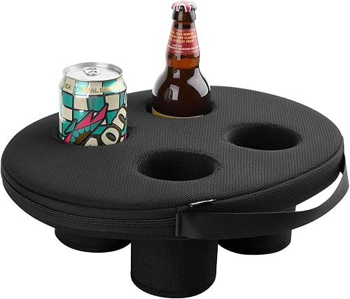 Soporte flotante de neopreno para bebidas  Posavasos flotante de 4 tazas para piscina y cerveza para fiesta diversión en el agua  Flotador de bebida