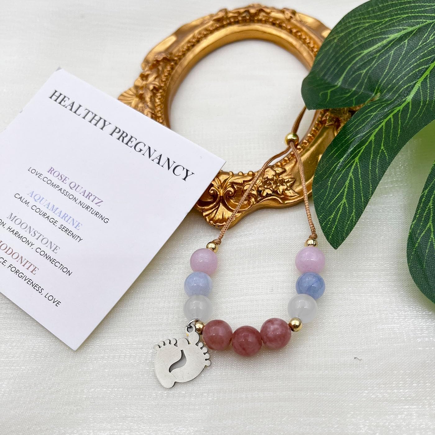 Healthy Pregnancy Gifts Healing Crystals Pregnancy Bracelet Healthy Pregnancy Bracelet New Mama Bracelets Pregnant Mom Gifts Pregnancy Gift for Expecting Mom Mothers Day - Image 7