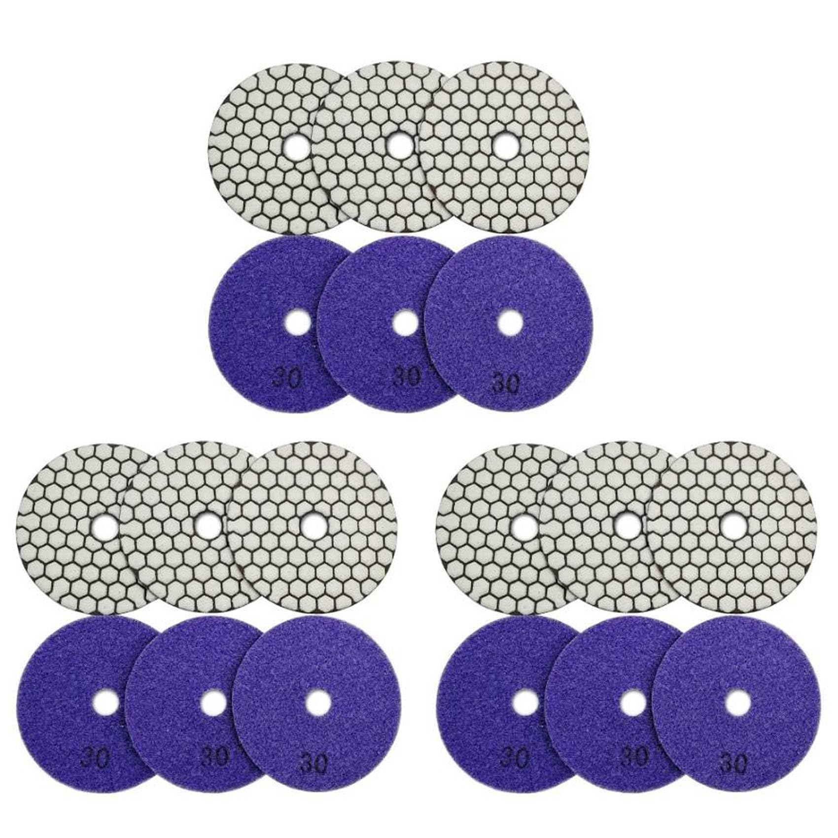 Tampons de polissage à sec diamant élimine rayures marbre et céramique