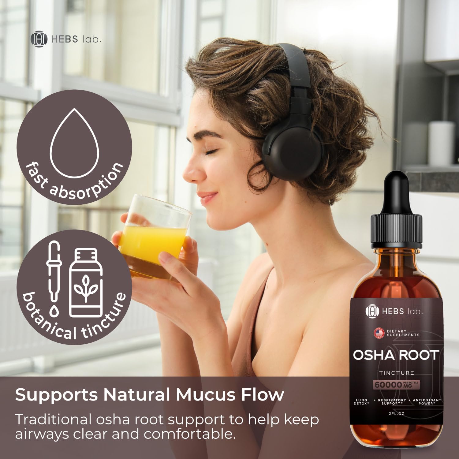 OSHA Root Tincture - OSHA Tincture Herb Extract - Immune Support Supplement - Lung Detox for Smokers - Ligusticum Porteri Extract Helps Quit Smoking 2 FL Oz - Made in USA - Image 4