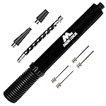 Mobi Lock Double Action Pump for Quick and Easy Ball Inflation - Includes 1 Hose, 4 Pump Needles, and 2 Adapters