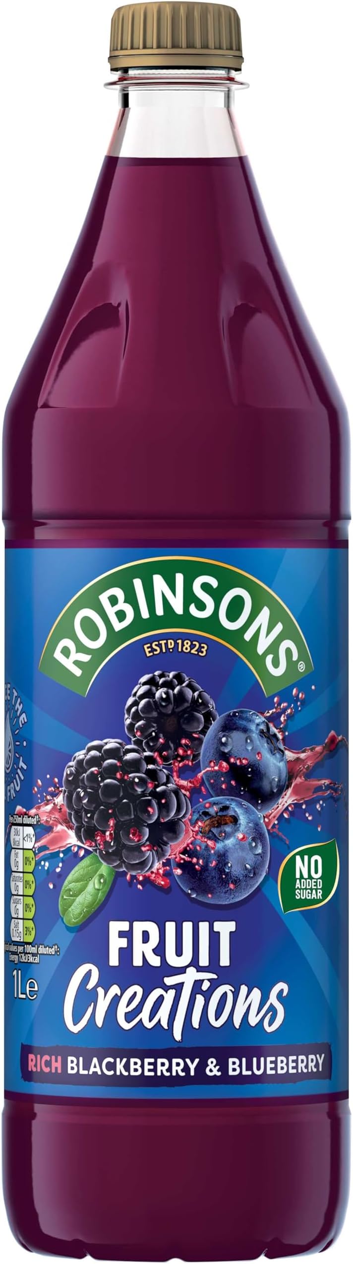 Rich Blackberry & Blueberry Fruit Squash, 1L