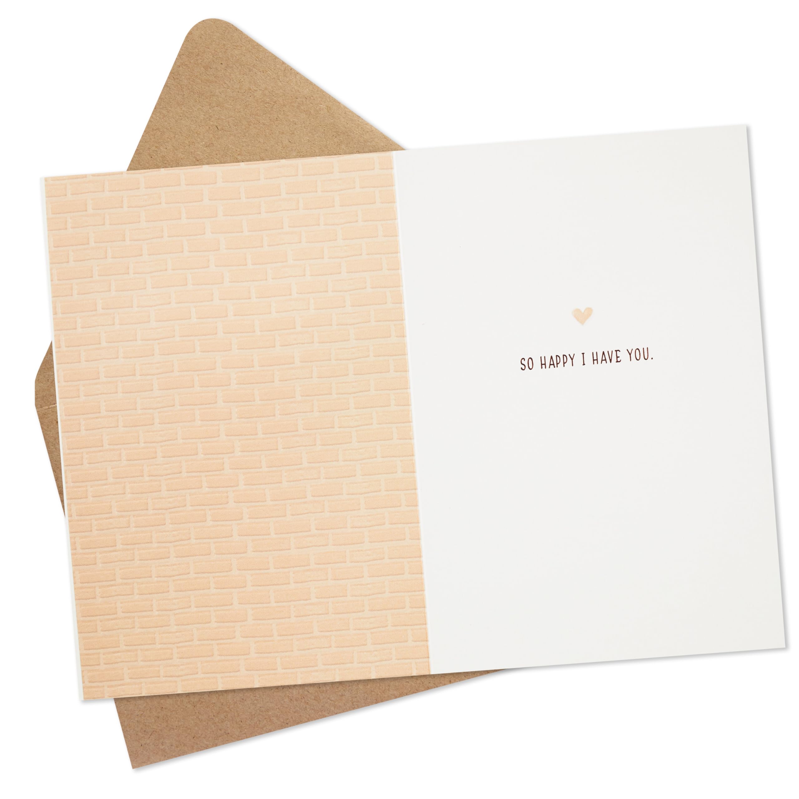 Hallmark Signature Love Card (So Happy I Have You, Coffee) for Birthday, Anniversary, Valentine's Day