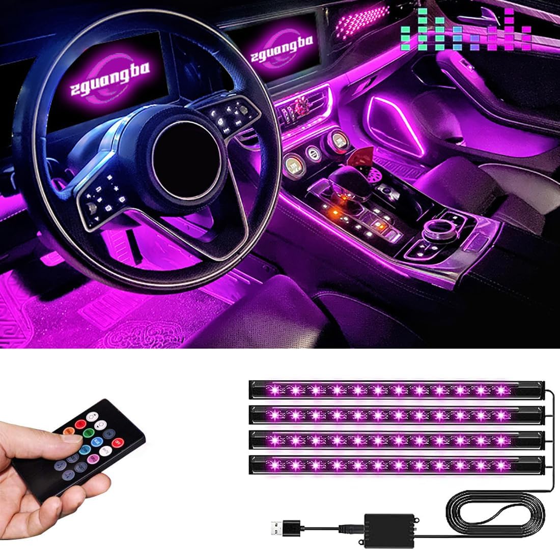 Ambient Light Auto Kit Luci LED RGB Per Interno Auto - Striscia - Foto 11