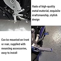 Vista 3 de Acouto Reposapiés delantero Pedal para YZF R1 2002‑2012 para YZF R6 2003-2011 Reposapiés de motocicleta con accesorios