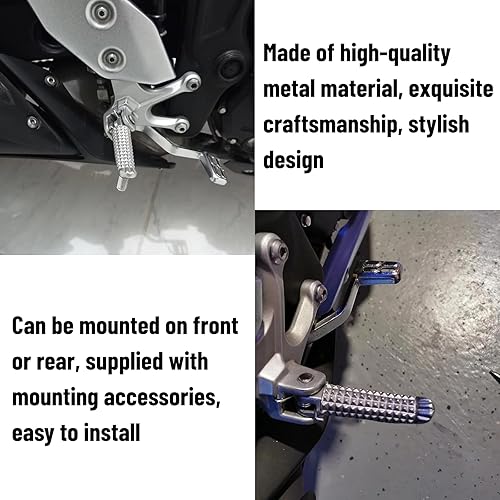 Miniatura 3 de Acouto Reposapiés delantero Pedal para YZF R1 20022012 para YZF R6 2003-2011 Reposapiés de motocicleta con accesorios