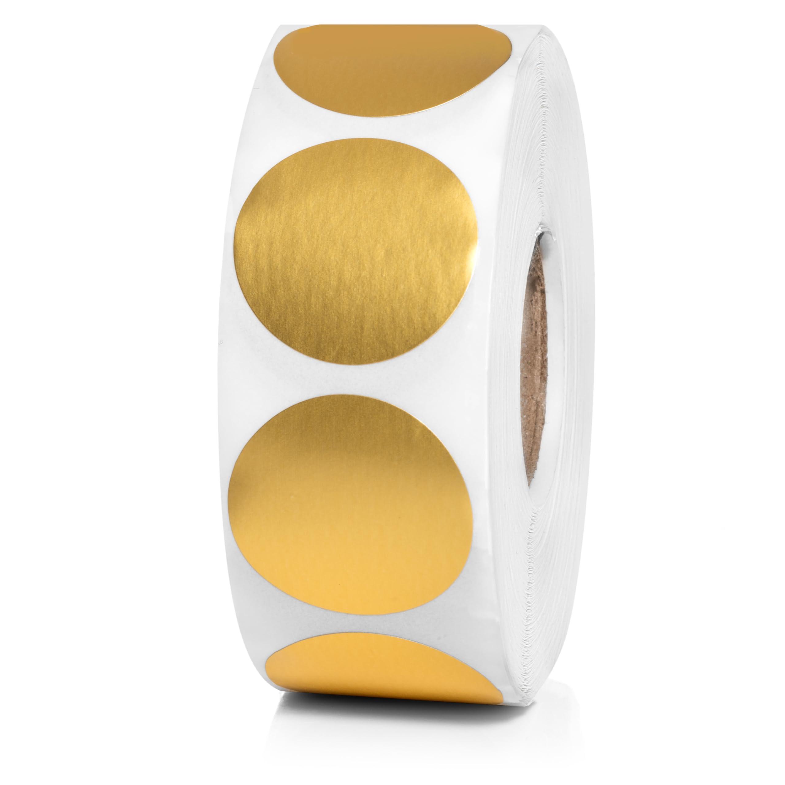 1000pcs Gold Dot Stickers Roll 1 inch | Labels for Inventory, Color Code Labels, Organization Stickers