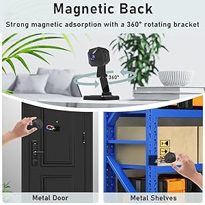 Mini Camera - Security Camera - 4K Mini Indoor Camera, Baby and Pet Monitor with WiFi, Surveillance Nanny Cam with APP Control, Auto HD Night Vision and Motion Detection Alert, Perfect for Home