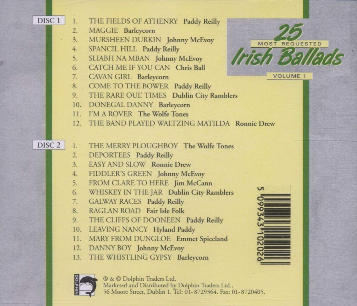 25 MOST REQUESTED IRISH..