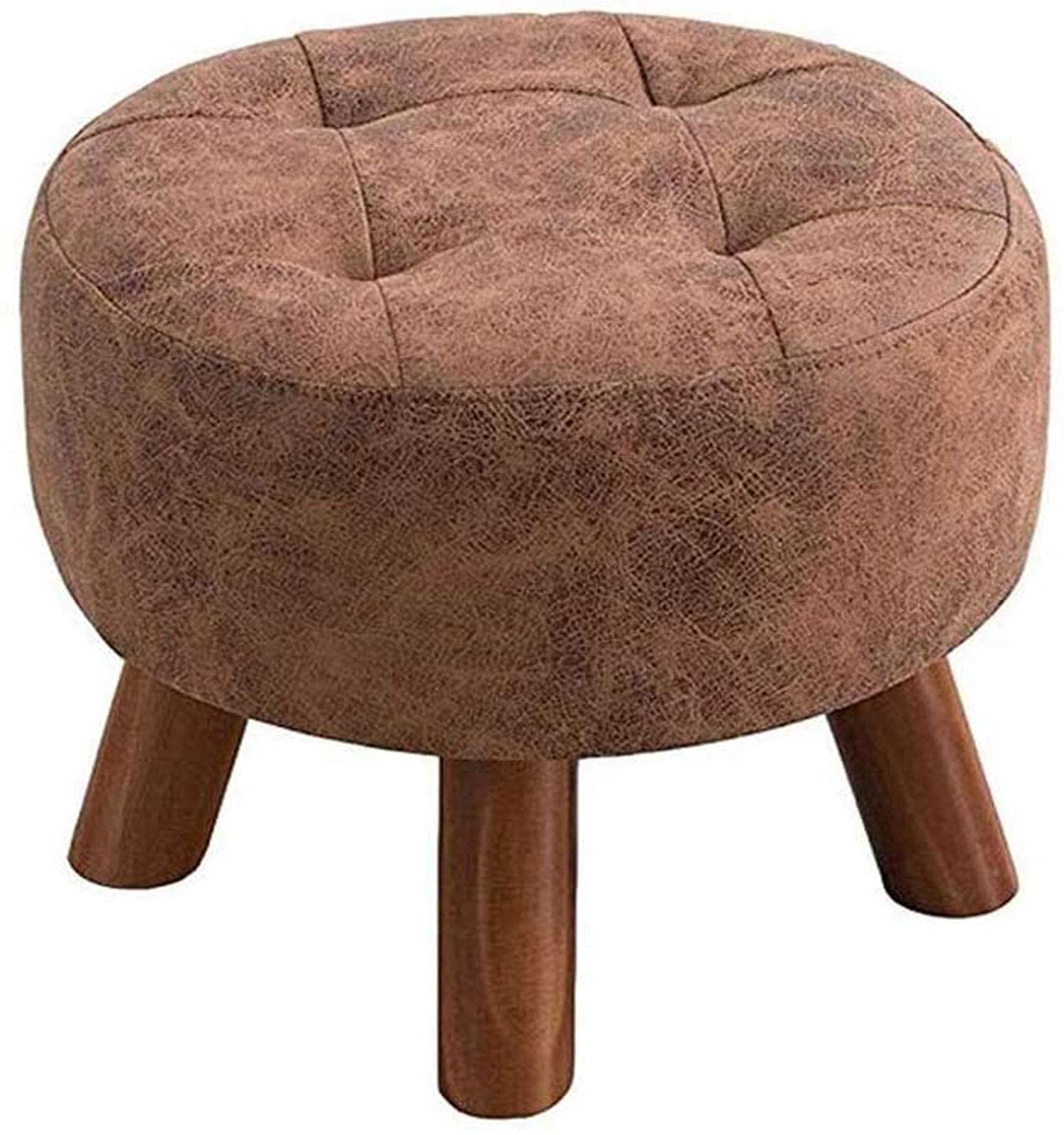Taburete de madera maciza reposapies de salon y banco de tocador