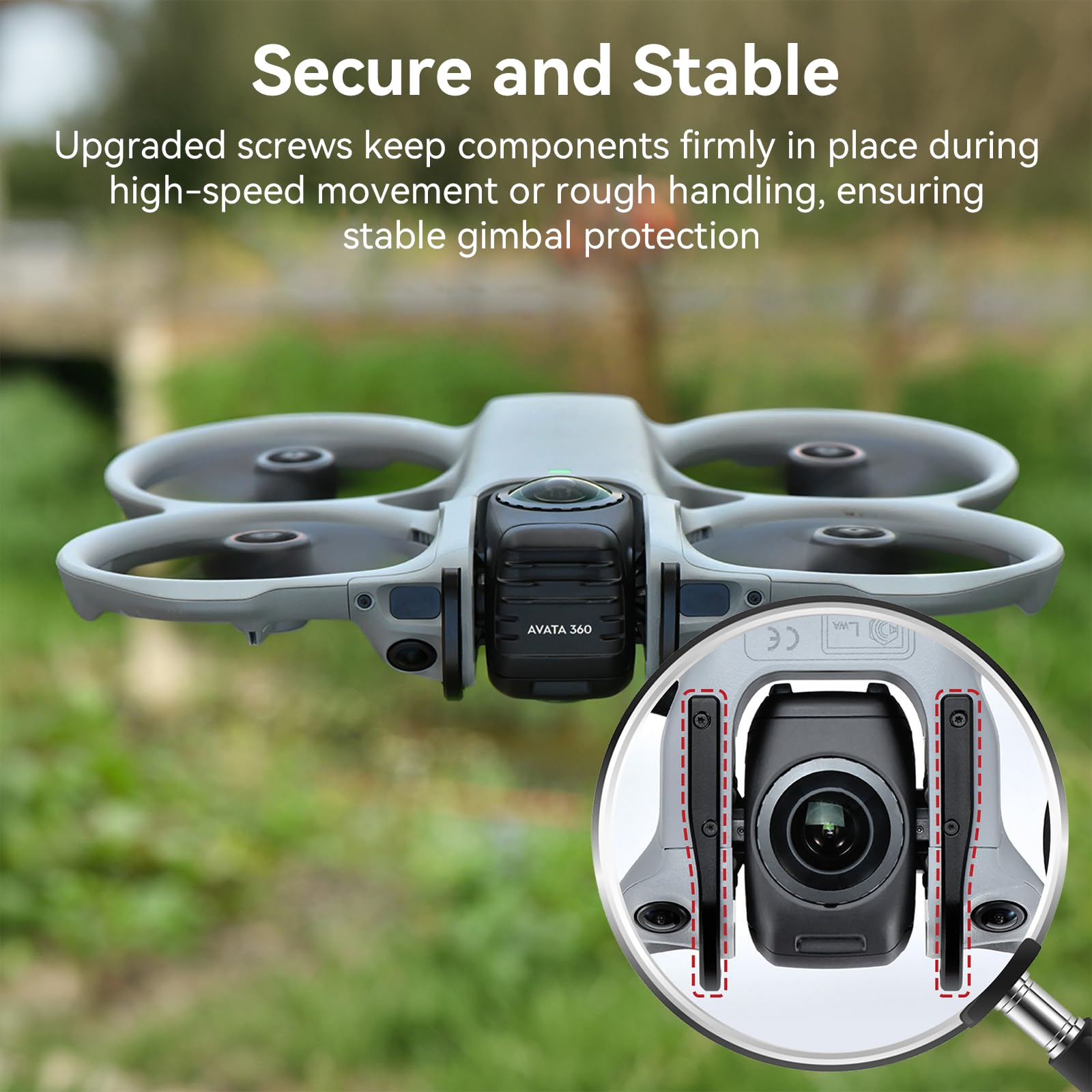 Gimbal Bumper für DJI Avata 360 - Drohnenzubehör Kameraobjektiv Metall Schutzbügel aus Aluminiumlegierung Anti-Kollisions Gimbal Schutz für DJI Avata 360 Drohnen