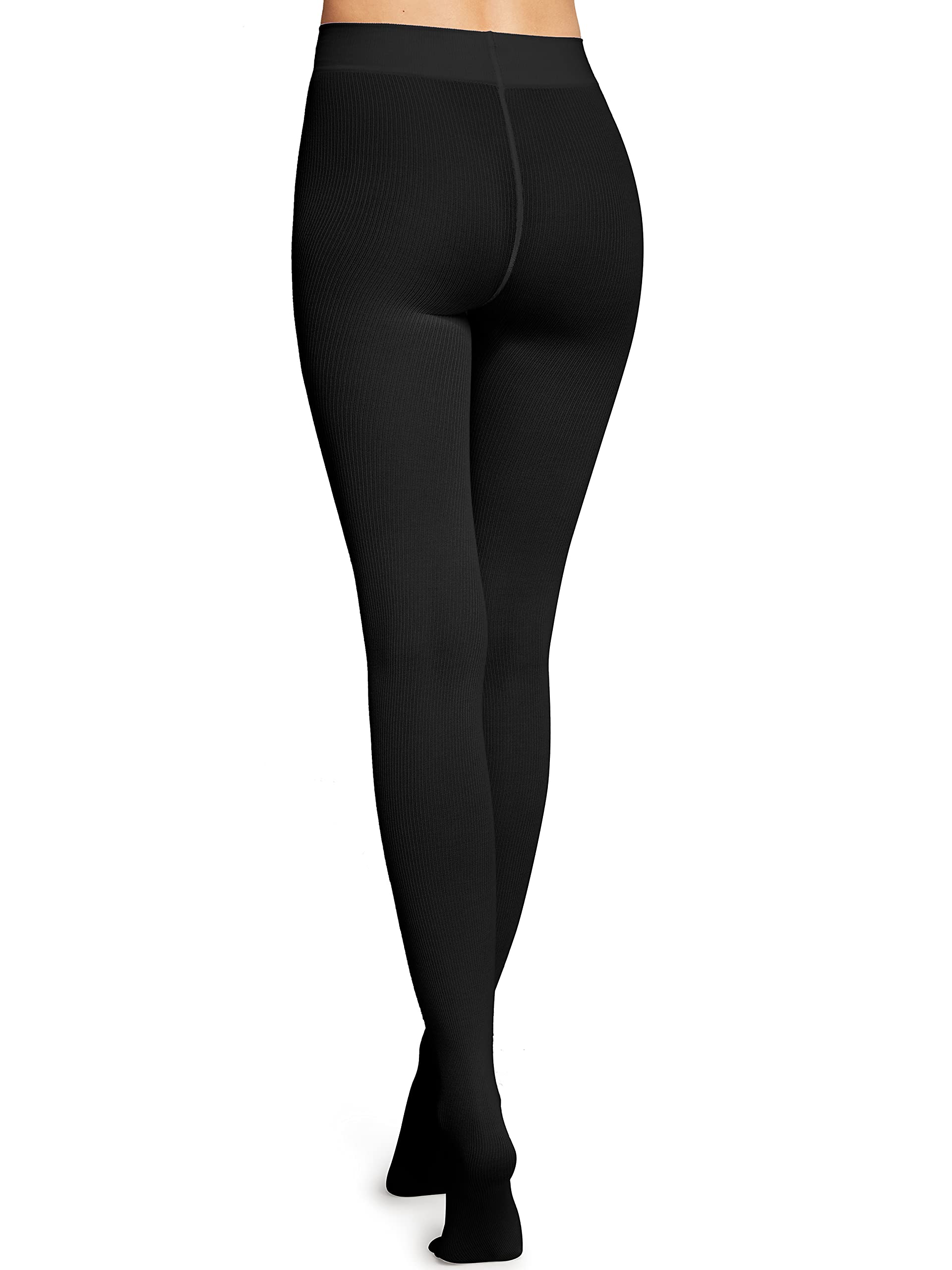 Wolford, Collant Beige Ecru, 70 den, Lavorazione a costine, Coprenti, opachi, Cinturino ampio e morbido lavorato a maglia