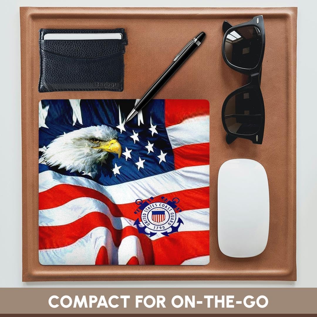 3dRose LLC 8 x 8 x 0.25 Inches Mouse Pad, U.S. Coast Guard (mp_982_1)