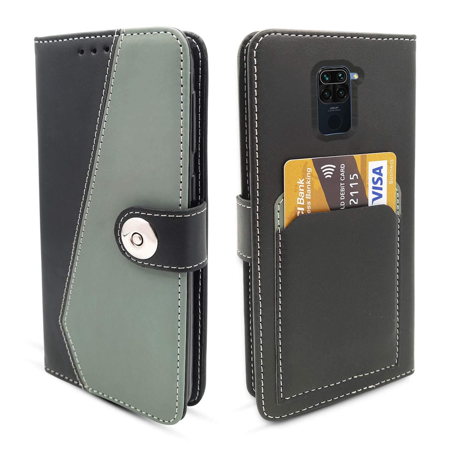 Pikkme Redmi Note 9 Flip Cover Magnetic Leather Wallet Case Shockproof TPU for Redmi Note 9 (Grey) (B08QHXN24W) Amazon Price History, Amazon Price Tracker