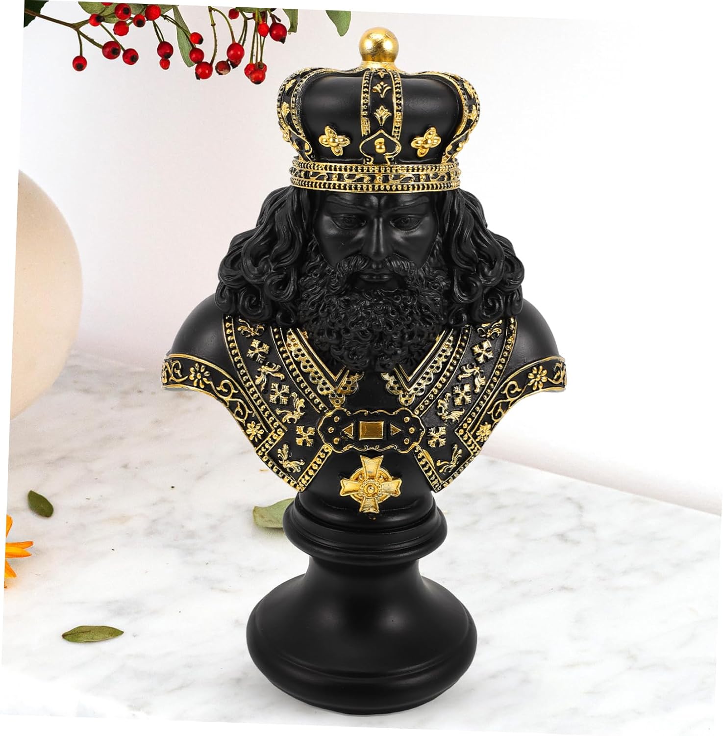 Resin Chess Bust Stylish Sculpture Synthetic in Home Decor
