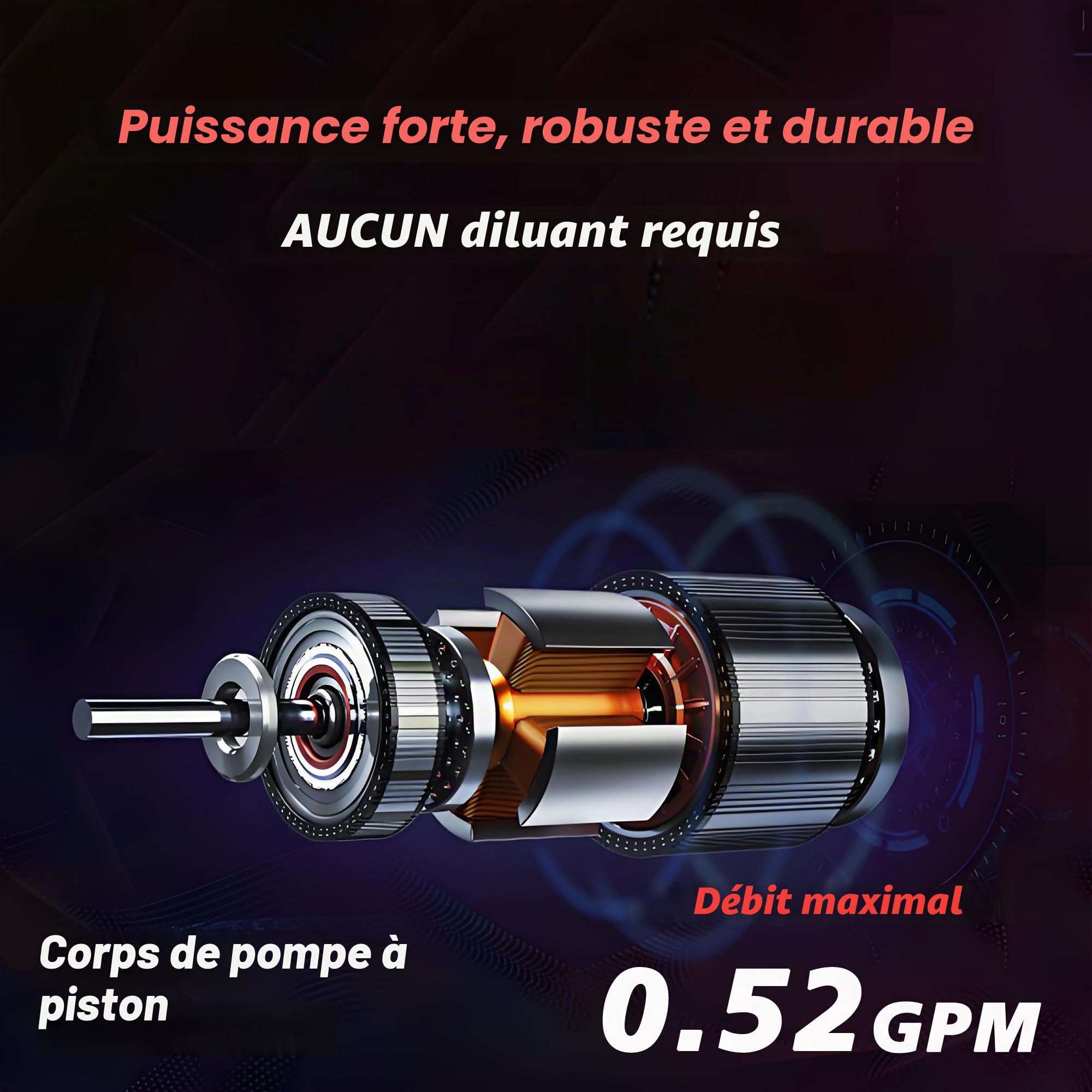 S20 Pulvérisateur de Peinture sans air, 0,52 GPM pour Peinture intérieure et extérieure, équipement de pulvérisation électrique de 3300 PSI pour projets de Peinture de Bricolage avec