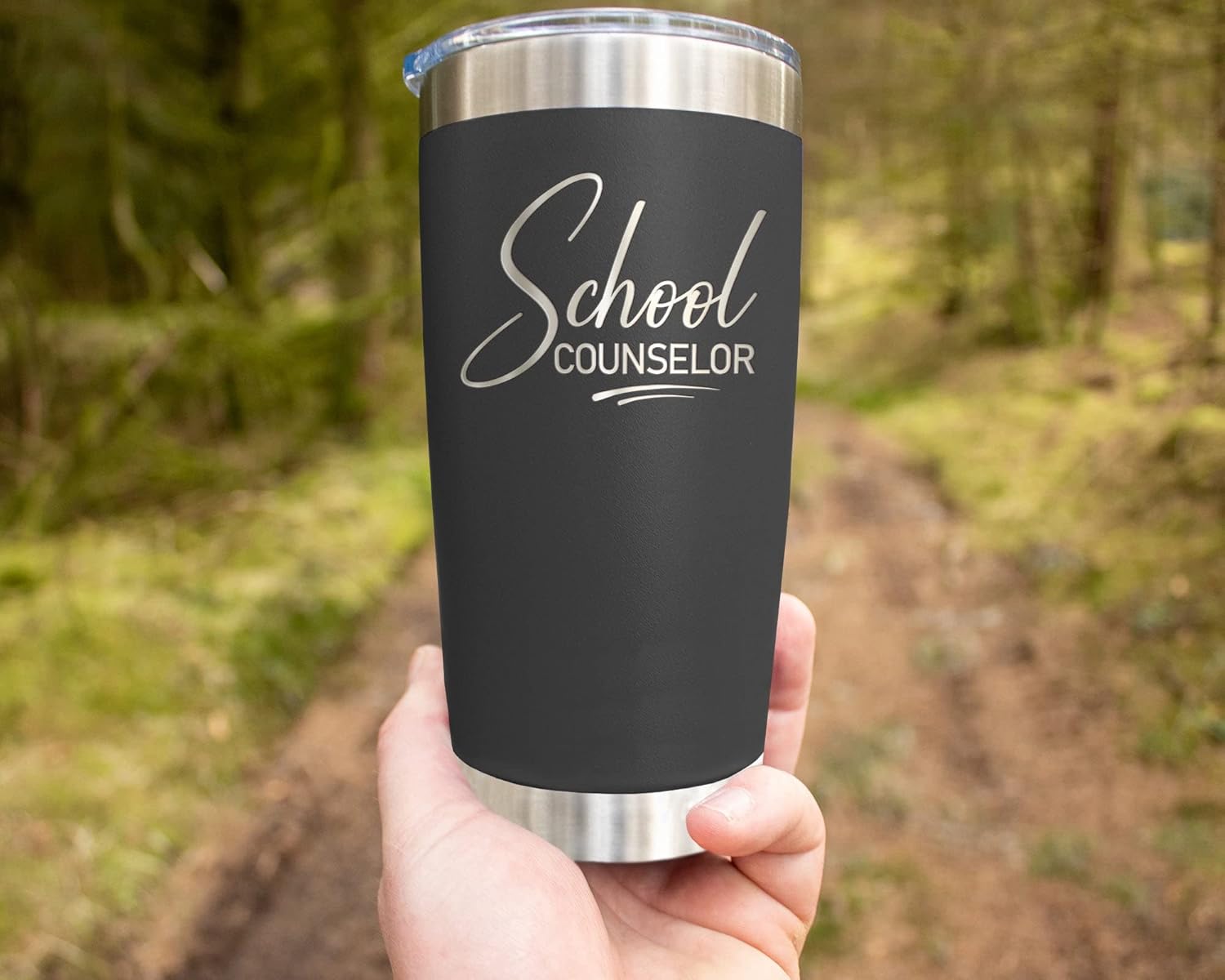 HTDesigns School Counselor - Engraved Stainless Steel Tumbler - Stainless Cup - School Counselor Gift - Gift For Friend - Cute Mug - Gift For Women And Men - Image 3