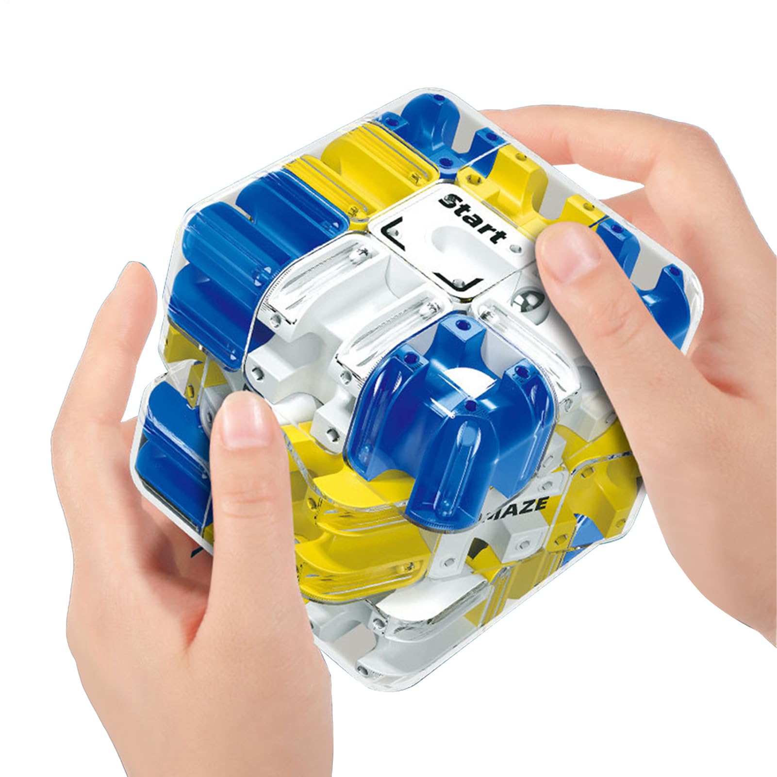 Cube Labyrinthe 3D Avec Bille - Jeu Éducatif Et Casse-Tête Pour Enfants Et Adultes, Idéal Salle De Classe Et Famille