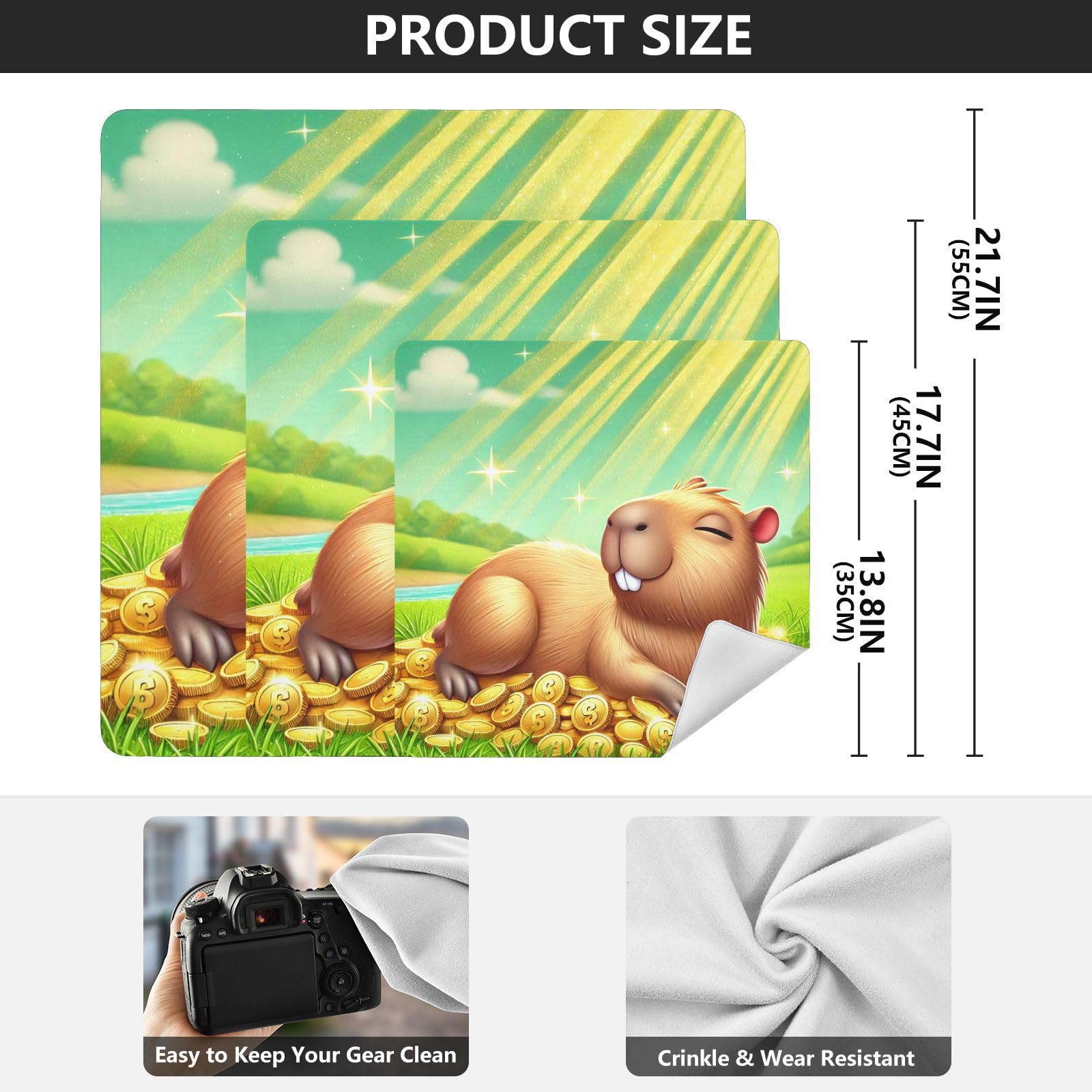 Joko Ivery Capybara Gold St Patricks Self-adhesive Cloth 17.7