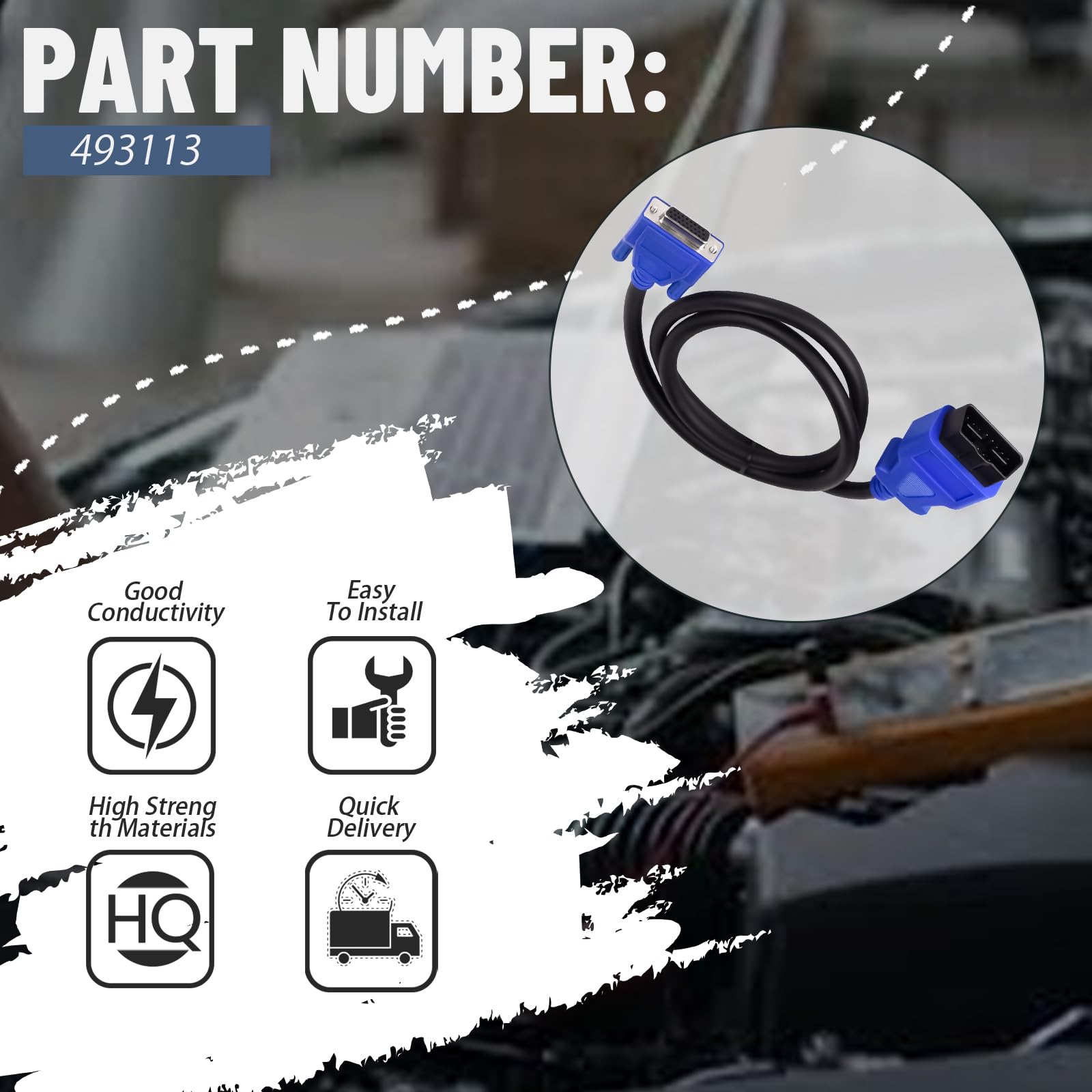 Amazon.com: XYgdhqpt OBD2 Cable(16 Pin Adapter) Fits for The USB