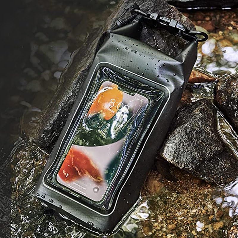 Image of KPS 2 in 1 Mobile Phone Waterproof Pouch | Transparent Mobile Pouch Cover | Cell Phone Dry Bag for Beach /Swimming /Snorkeling /Camping /Water Sports Protector with Sling Strap (Pack of 1,Multicolor)(2L)