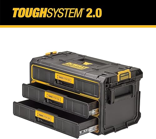 Miniatura 2 de DEWALT TOUGHSYSTEM 2.0 Organizador de herramientas y unidad de almacenamiento de 3 cajones (DWST08330)