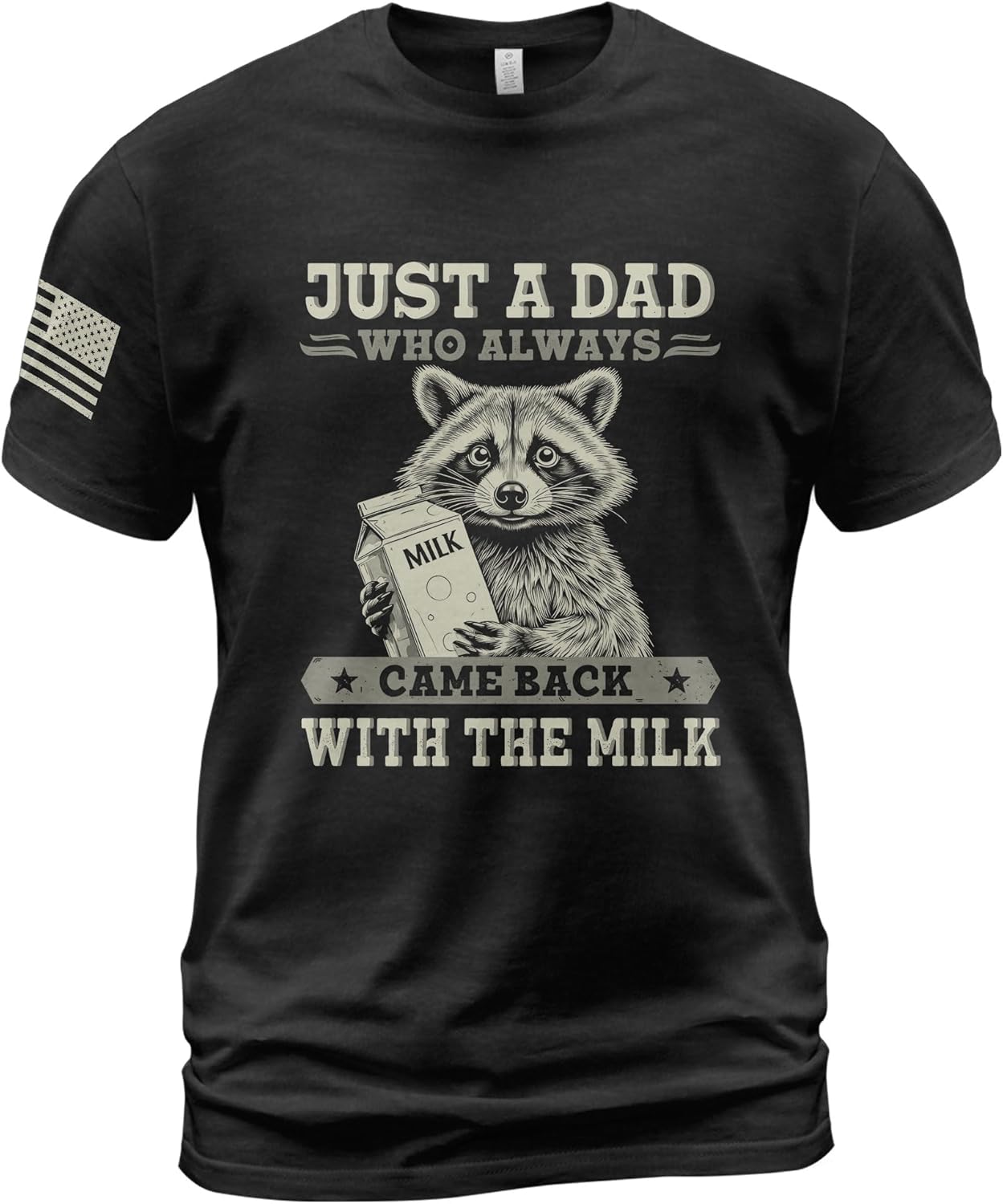 Just A Dad Who Always Came Back Shirt, Funny Shirts, Dad Shirt, Patriotic Shirts for Men 1