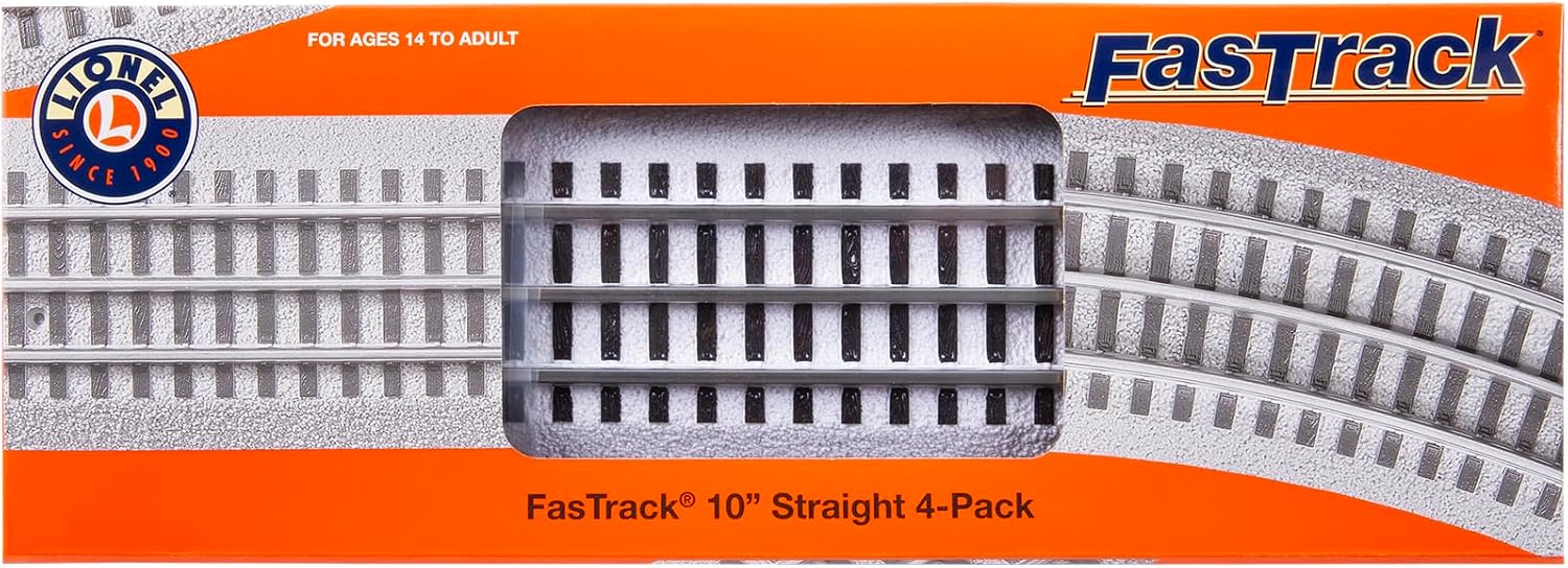 Lionel White FasTrack Straight Track (4 Piece), 168 months to 999 months
