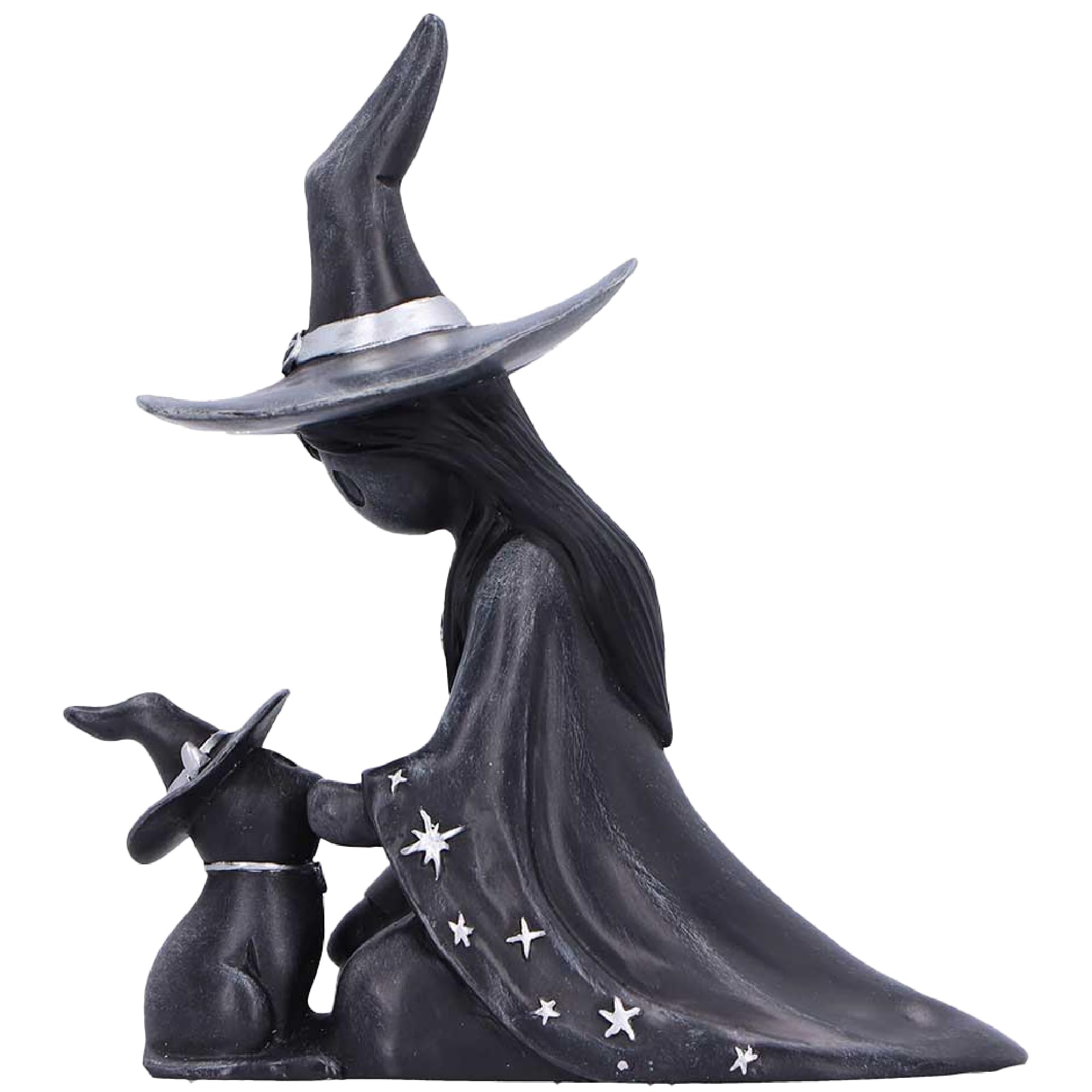 Nemesis Now Little Souls TWILIGHT Witch With Cat In Hat Figurine Ornament 10cm