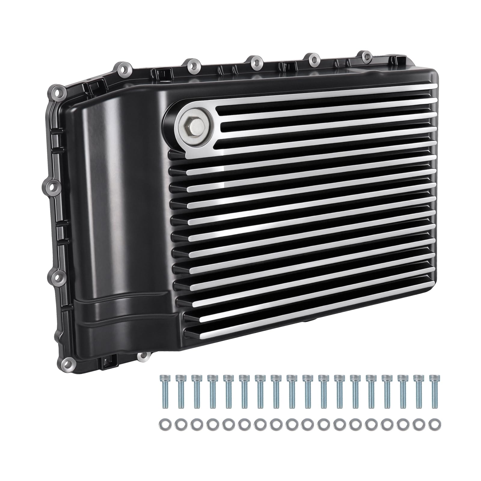 Bandeja de transmisión de aluminio para Ford F150 F250 Mustang Explorer 10R80