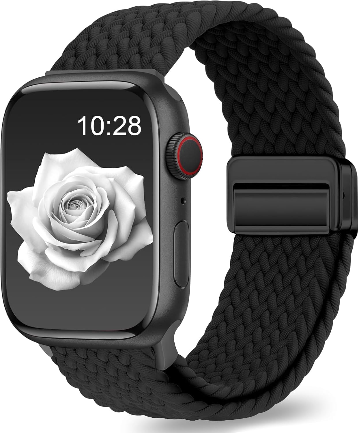 latali braided nylon band compatible with apple watch 42mm, 44mm, 45mm & 49mm, adjustable magnetic clasp strap for iwatch series se, se2, ultra 2,10 9, 8, 7, 6, 5, 4, 3 – breathable sport loop for men & women
