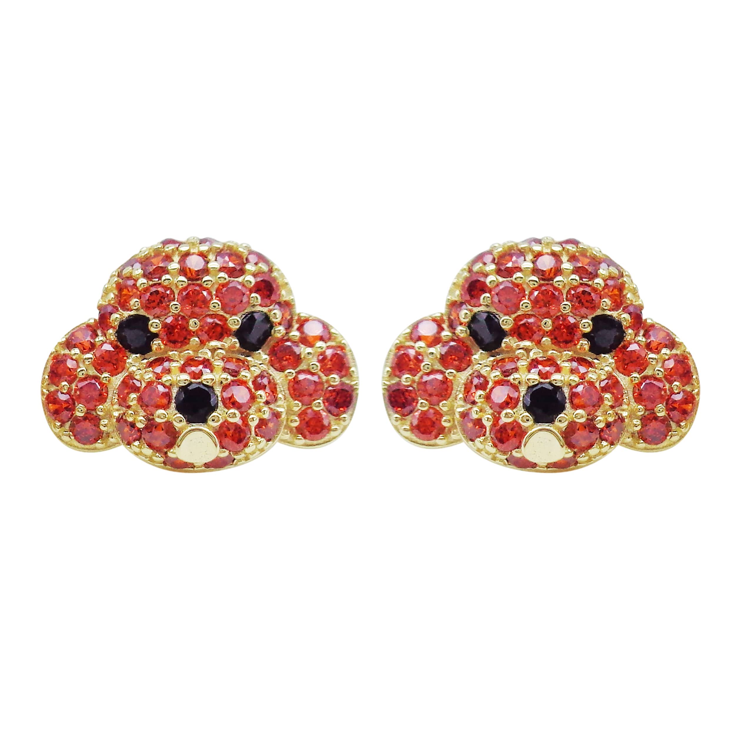 Hiqmic 925 Sterling Silver Cute Dog Puppy Zirconia Earrings Ear Stud Piercing white gold plated Fashion Jewelry Gifts WK90055