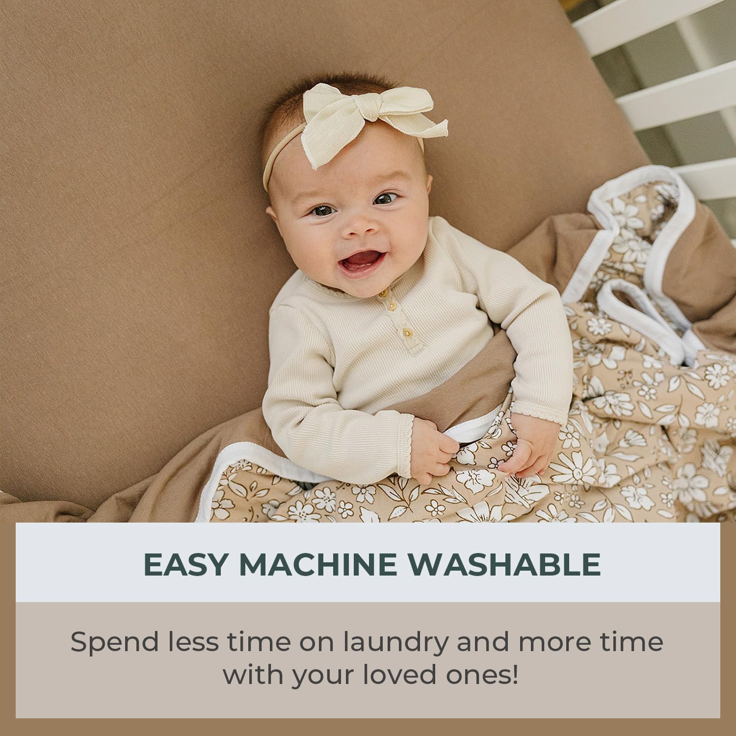 Pobibaby – 2 Pack Crib Sheets Girl, Premium Fitted Baby Crib Sheets for Standard Mattress – Ultra-Soft Jersey Knit, Safe and Snug, Stylish Floral Design (Meadow)