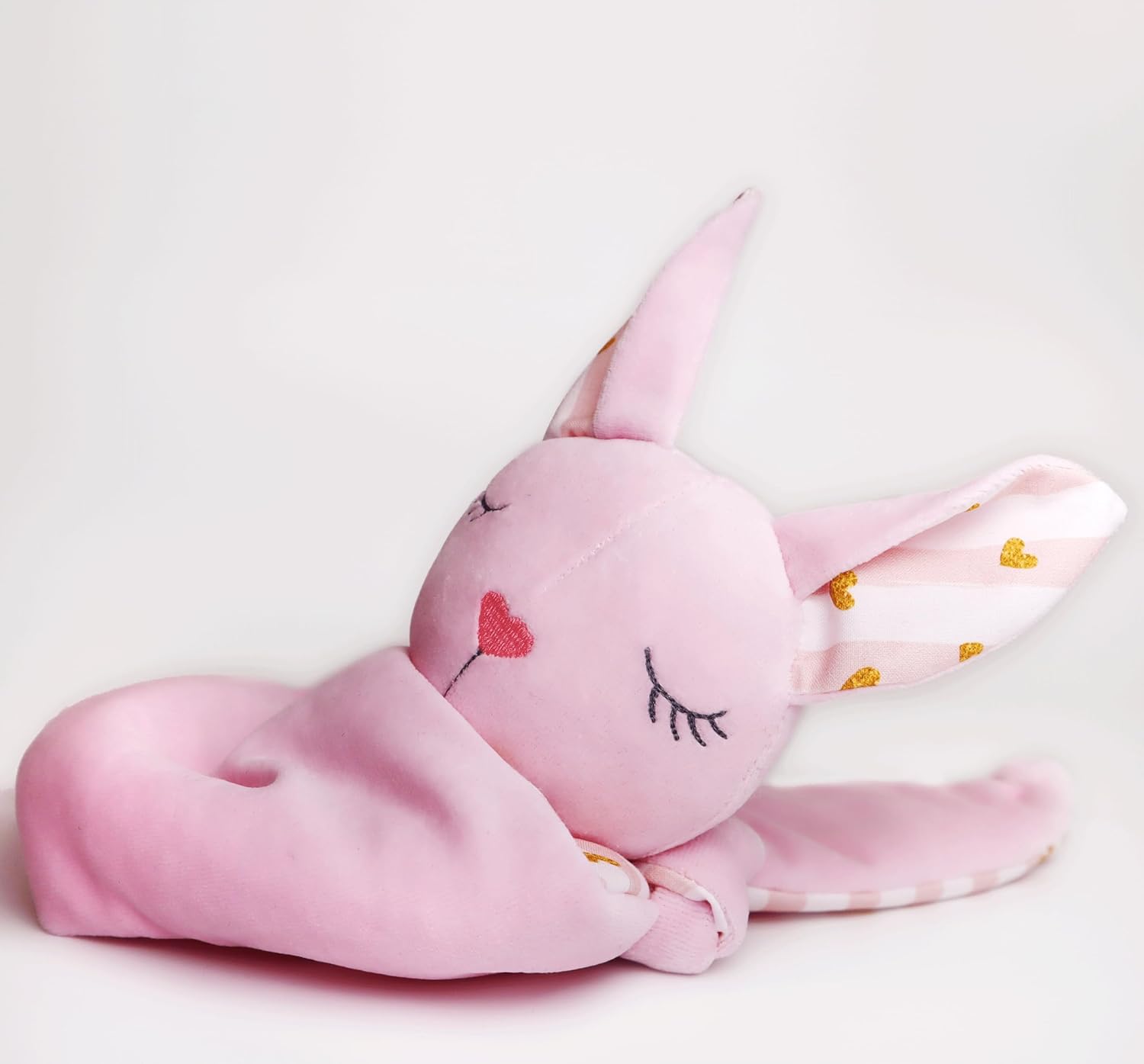 Personalized Pink Bat Lovey for Baby Girl – Soft Plush Security Blanket – Halloween Baby Gift – Gothic Baby Shower Present – Embroidered Name Keepsake – First Halloween Stuffed Animal (Pink)