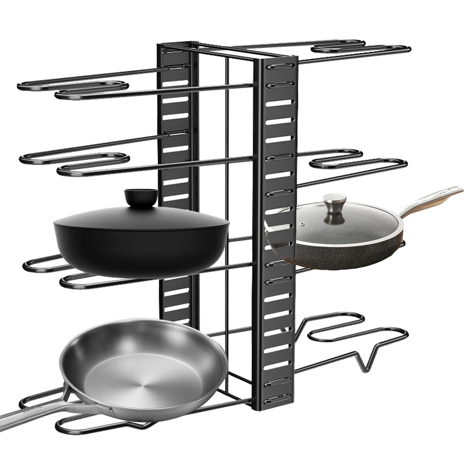 Organiseur de casseroles et poêles sous le placard, support de casseroles