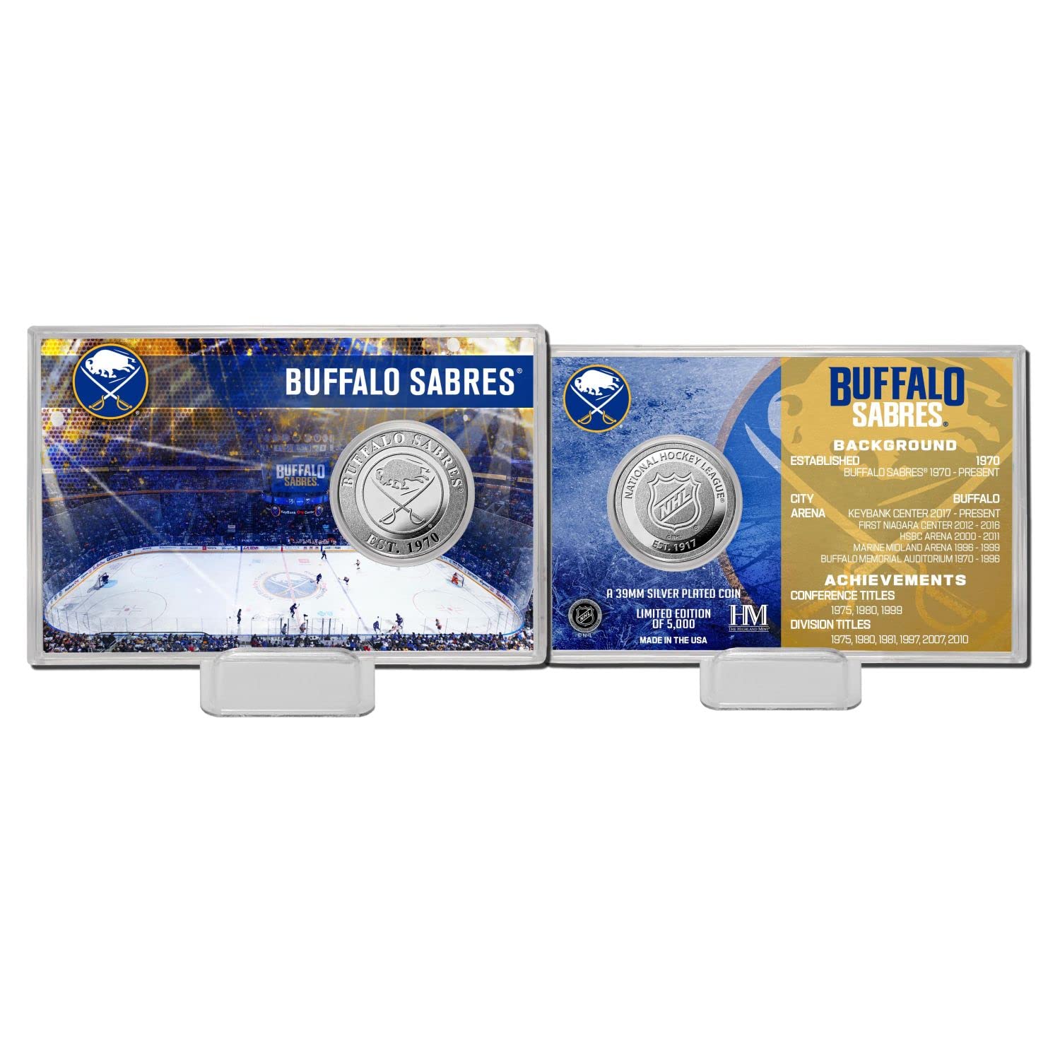 Highland Mint NHL Team History Silver Coin Card - Buffalo Sabres