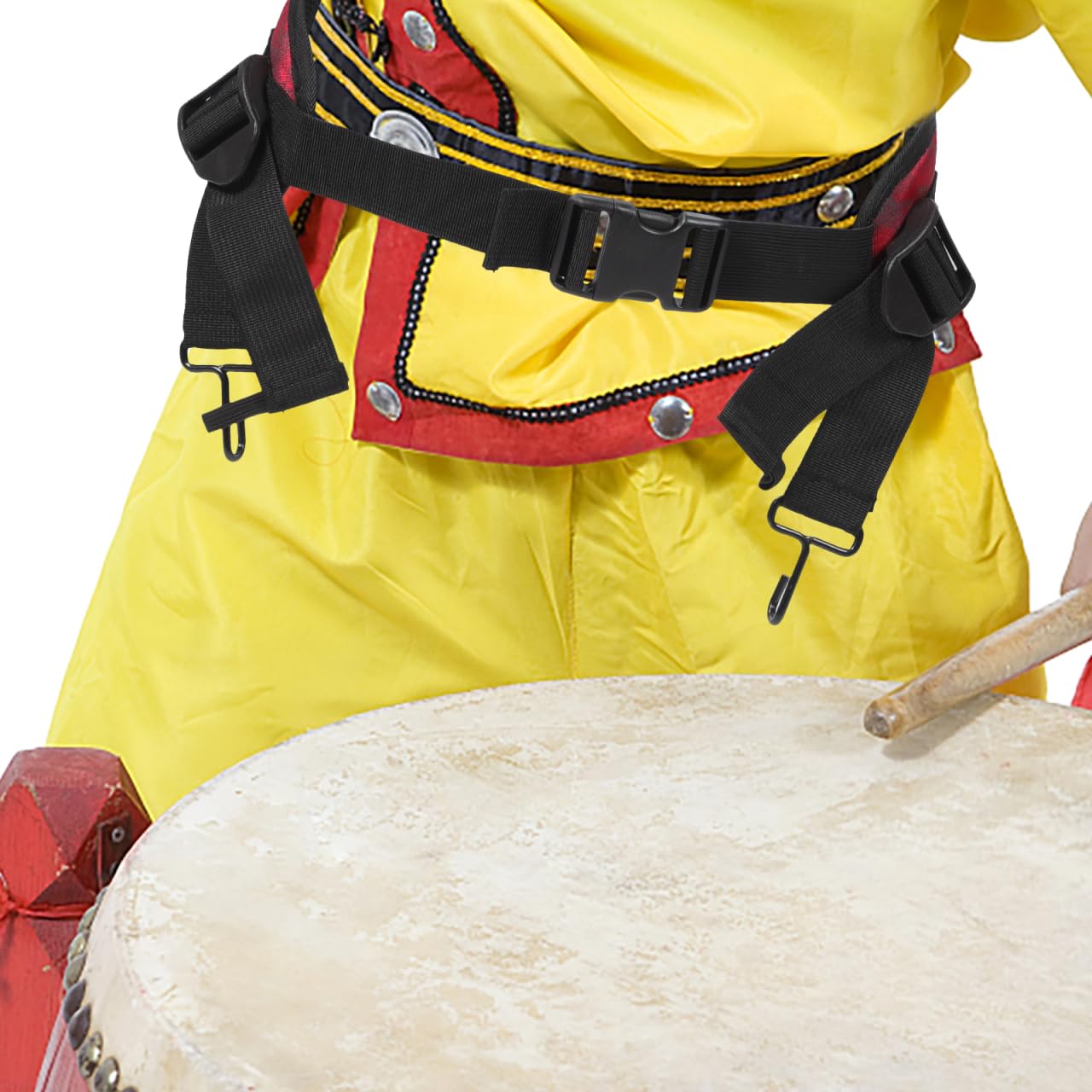 ERINGOGO Verstellbarer Snare-Drum-Gurt Mit Metallhaken Atmungsaktiver Djembe Trommelgurt Für Handtrommel Und Surdo Komfortabler Percussion-Tragegurt 36 Zoll