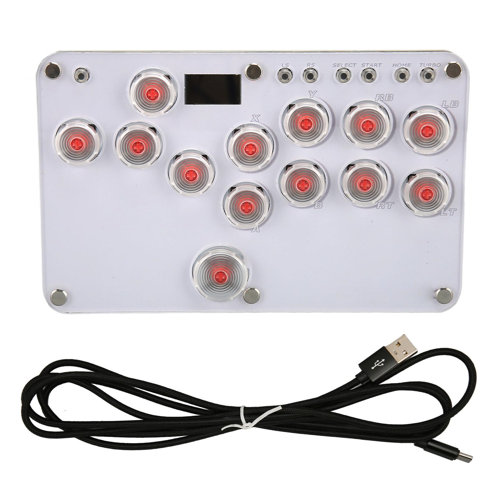 Xiuganpo Regulowane Tryby Czyszczenia Diody LED RGB SOCD Kontroler Drążka Bojowego dla Graczy Komputerowych Joystick Drążka Bojowego do Pudełka