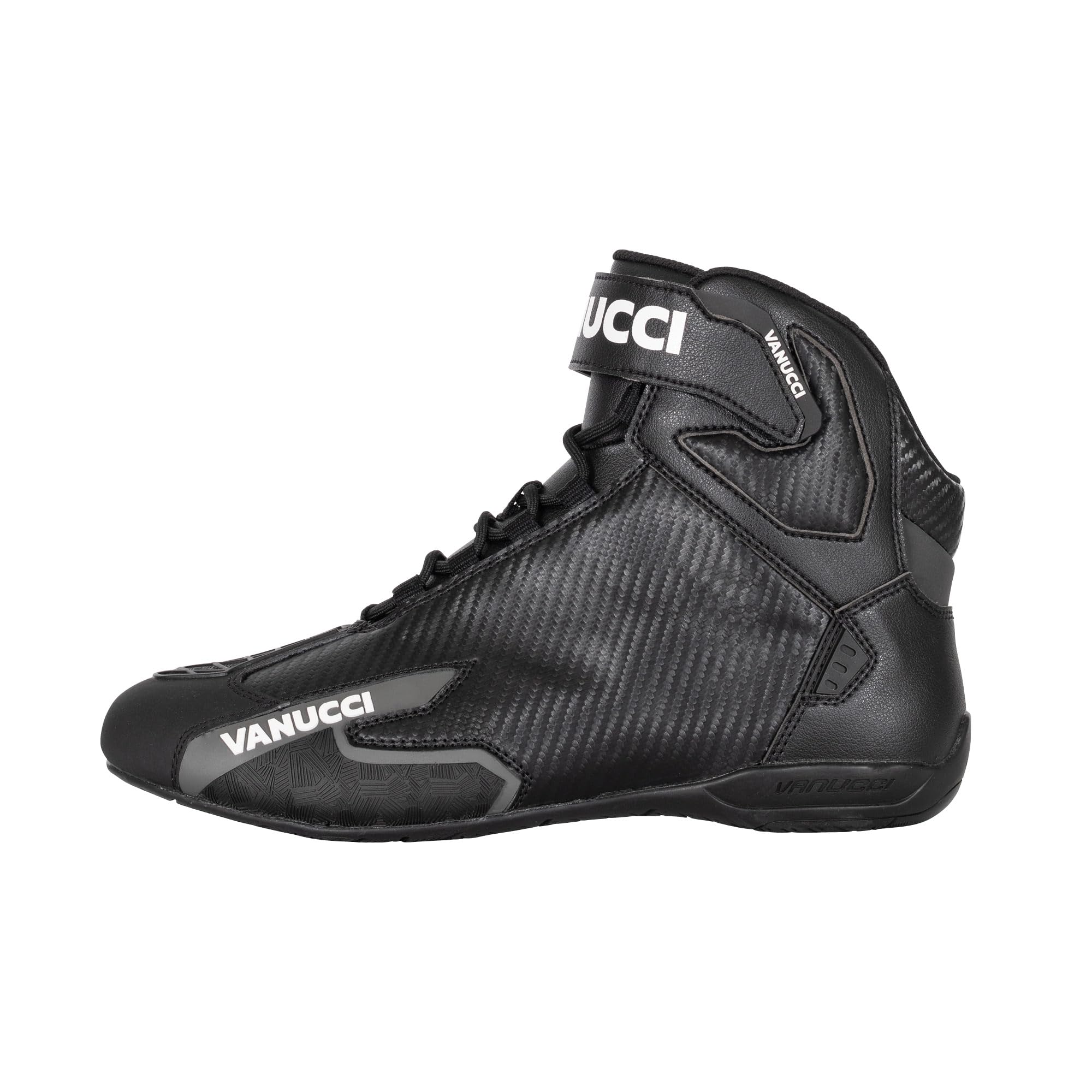 Vanucci VSB-3 Motorrad Schuhe Herren, Leichte Motorradschuhe mit CE-Zertifizierung, Atmungsaktive Motorradstiefel Herren, Gr. 40-46