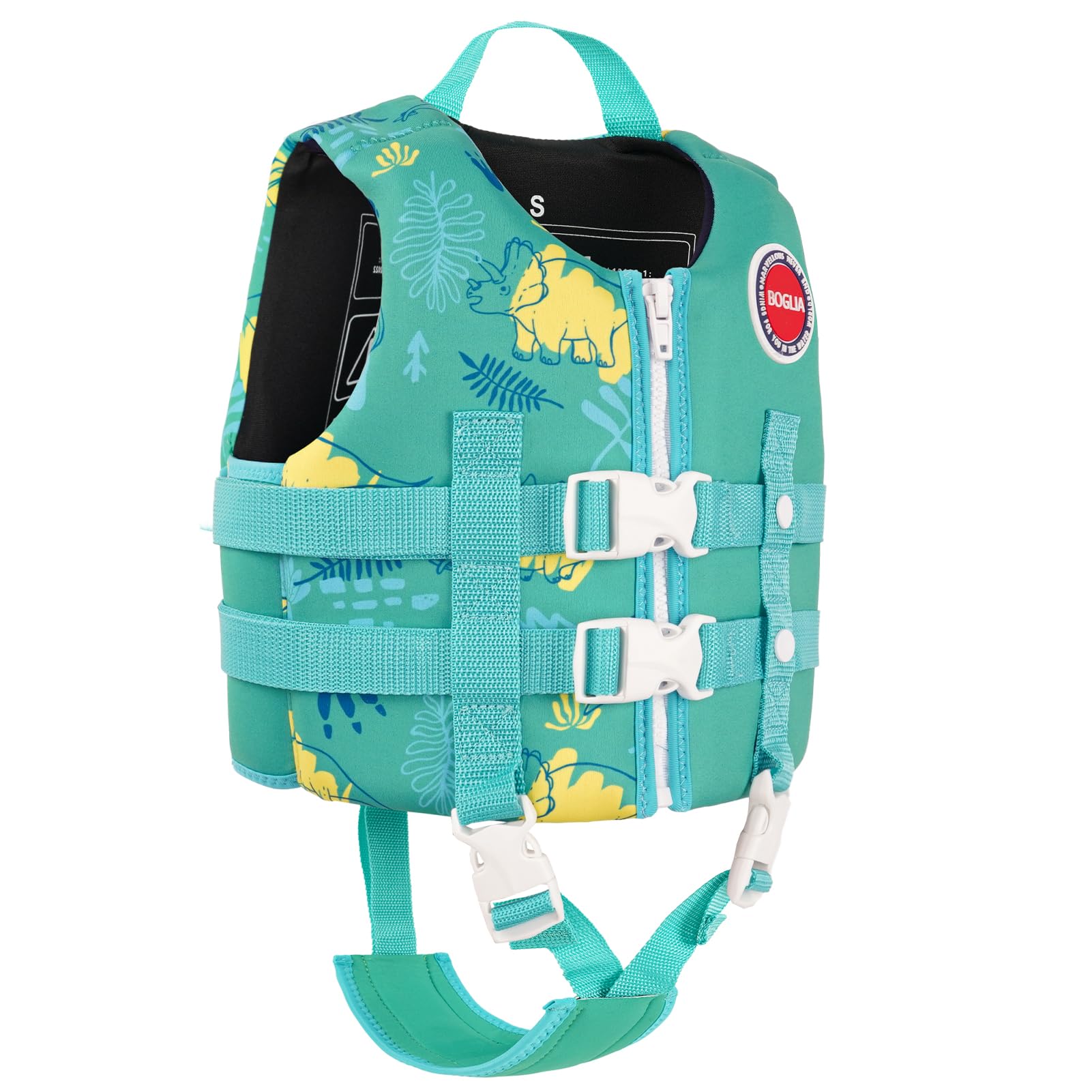 Boglia Bambini Nuotare Vest Bambino Giacca Float Galleggiante per Piscina con Cinturino di Sicurezza Regolabile, Galleggiante per età 1-9 anni/22-50 libbre