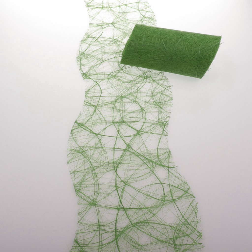 Chemin de table Sizoweb vert pomme 12,5 cm rouleau 25m pour décoration de table