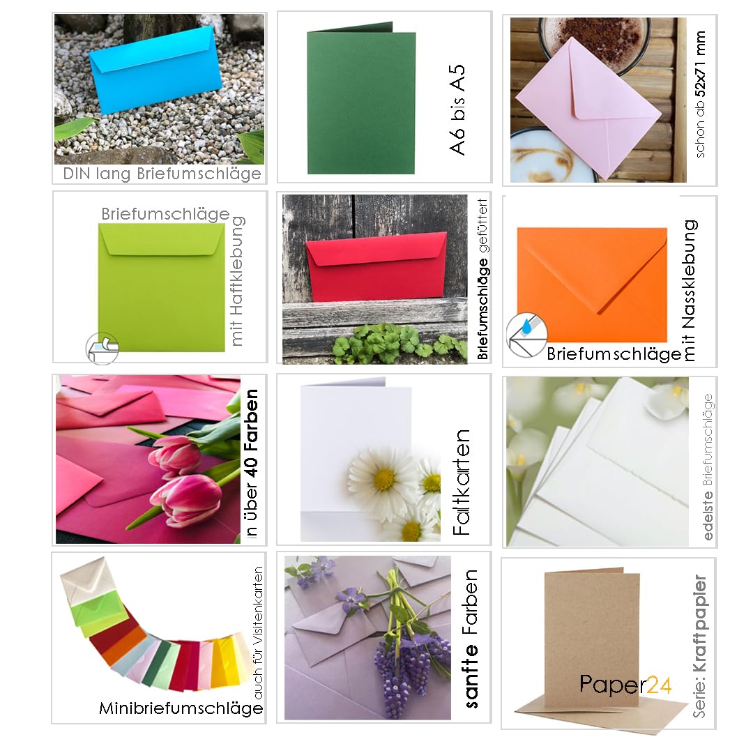 200 buste per lettere, formato B6 – (125 x 176 mm), carta da 120 g, perfette per le occasioni speciali in cammello