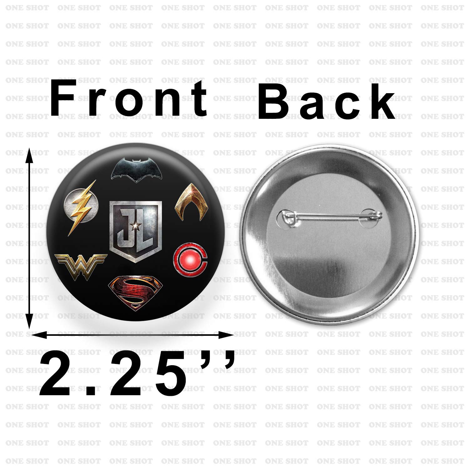 Justice League Pinback Button Favors