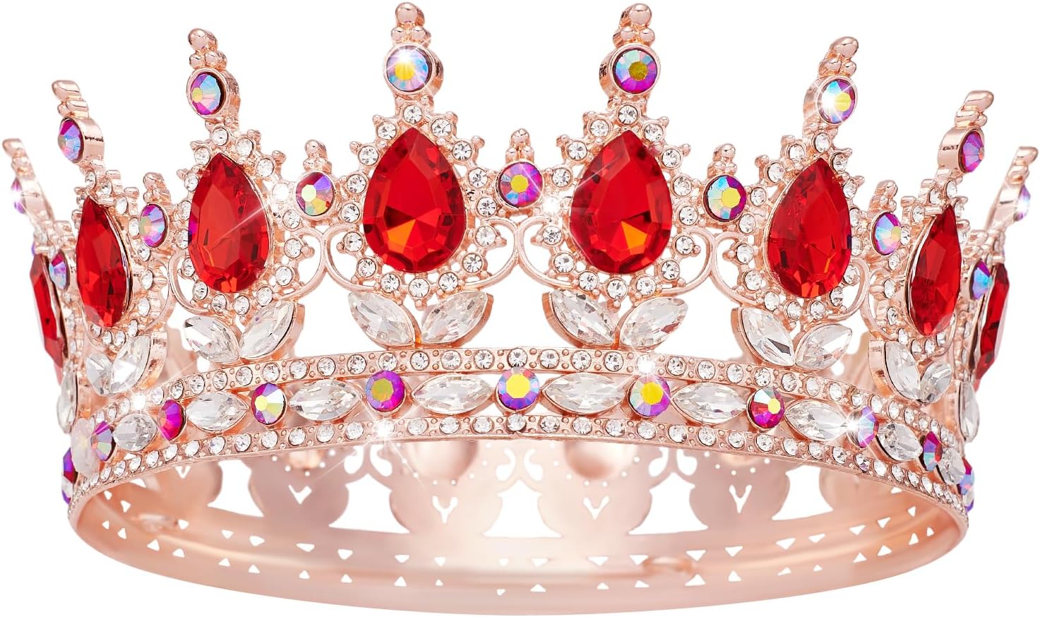Queen Crown Rhinestone Wedding Crowns and Tiaras for Women Costume Party Hair Accessories Princess Birthday Crown Crystal BridalCrown