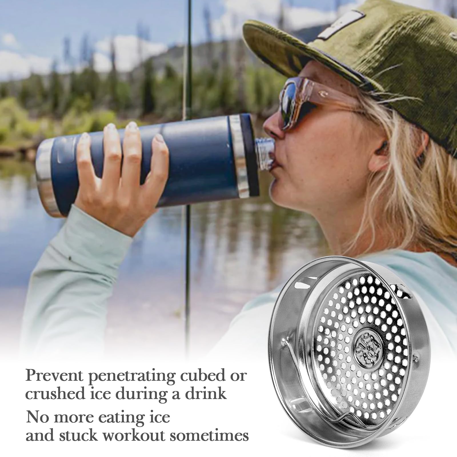 Linkidea 304 Stainless Steel Tea Strainer Compatible with YETI