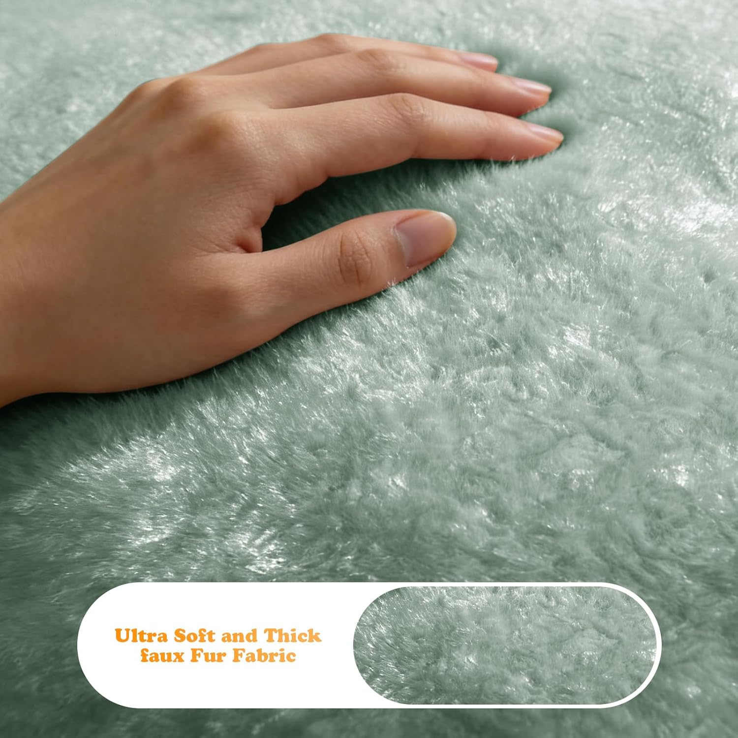 Bean Bag Chair for Adults, Ultra Soft Faux Fur Floor Sofa, Large Reading Chairs for Youth Living Room, Bedroom, Dorm, Game (Green)