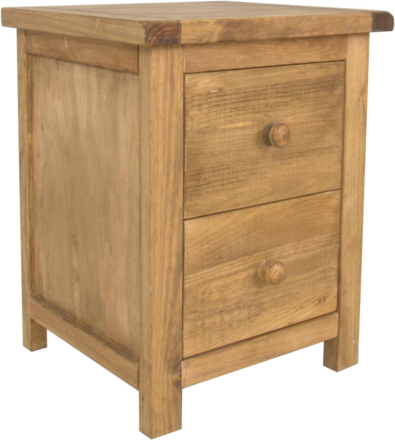 CBC Cabinets 2-Drawer Bedside, Wood, Waxed