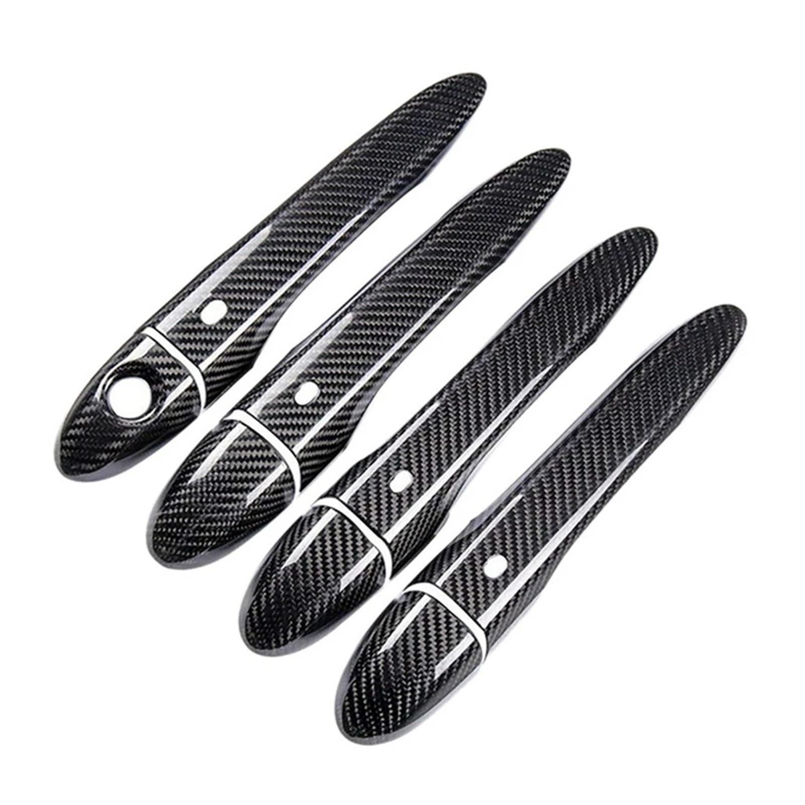 BYSKJZ Car Exterior Door Handle for Maserati for Levante for Ghibli for Quattroporte 2013 2014 2015 2016 2017 Car Carbon Fiber Exterior Door Handles Trim